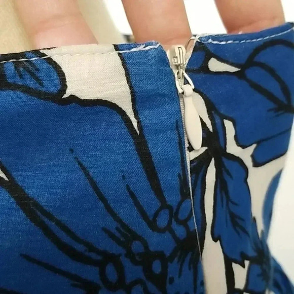 {LondonJean} Chino Floral Print Skirt - Picture 8 of 12